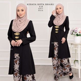  BAJU  RAYA 2021 KEBAYA KOTA  BHARU  PLAIN BF FRIENDLY 