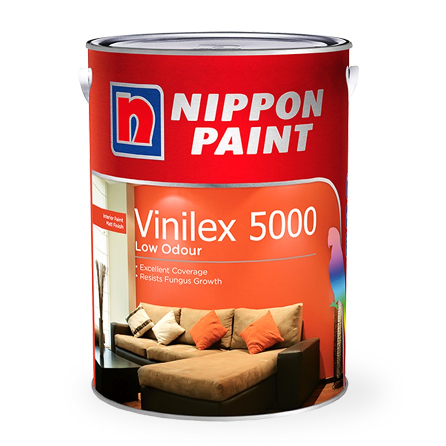 Nippon Paint Vinilex 5000 - 5048 (White) 1L | Shopee Singapore