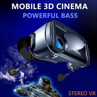 ✨WITH EARPHONE✨5~7 inch 120 Wide-Angle VRG Pro 3D VR Glasses Virtual Reality Full Screen Visual VR Glasses Box VR Controller