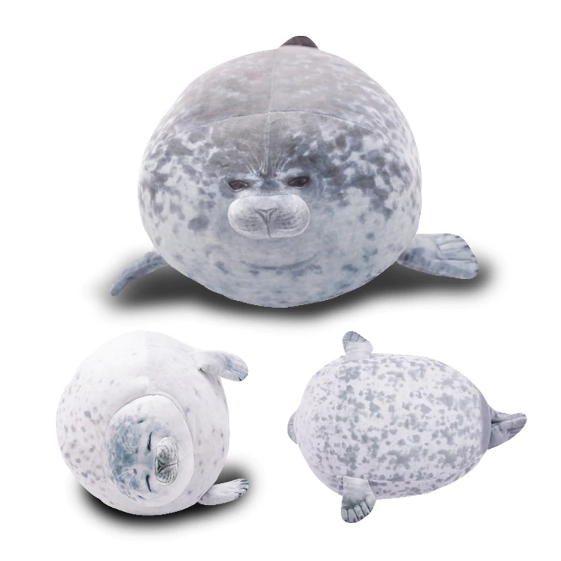 chubby angry seal plush