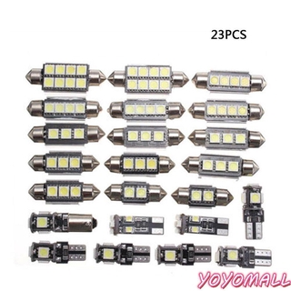 YOYO 23pcs/set LED Car Interior Inside Light Dome Trunk Map License