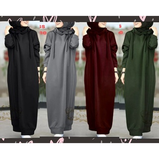 Women's Long hoddie/muslim hoodie/irene hodie - fc/ casual muslimah Sweater/Long Plain Clothing With Sweater