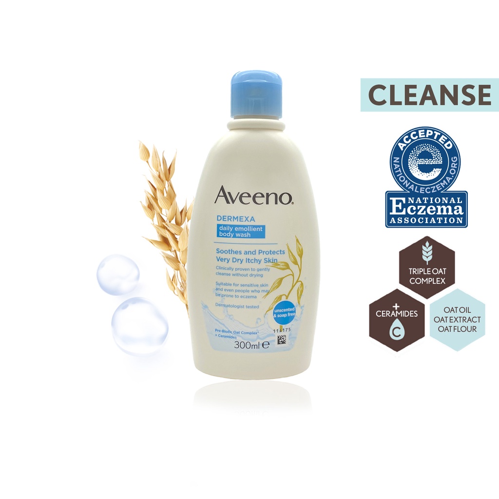 Aveeno Dermexa Body Wash For Eczema Skin Shopee Singapore