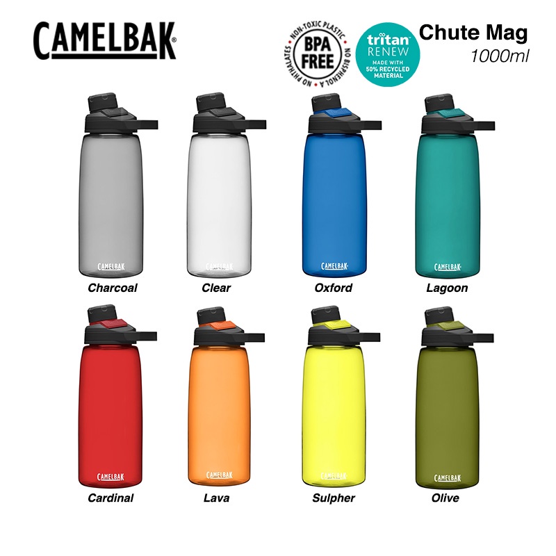 CamelBak Chute Mag BPA Free Water Bottle 32 oz Charcoal 