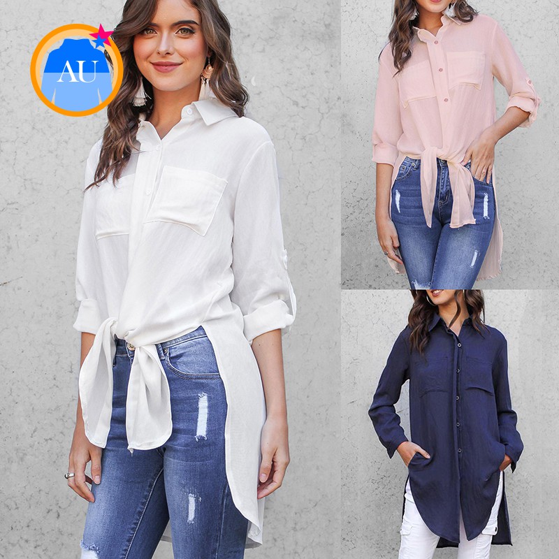 side slit long top