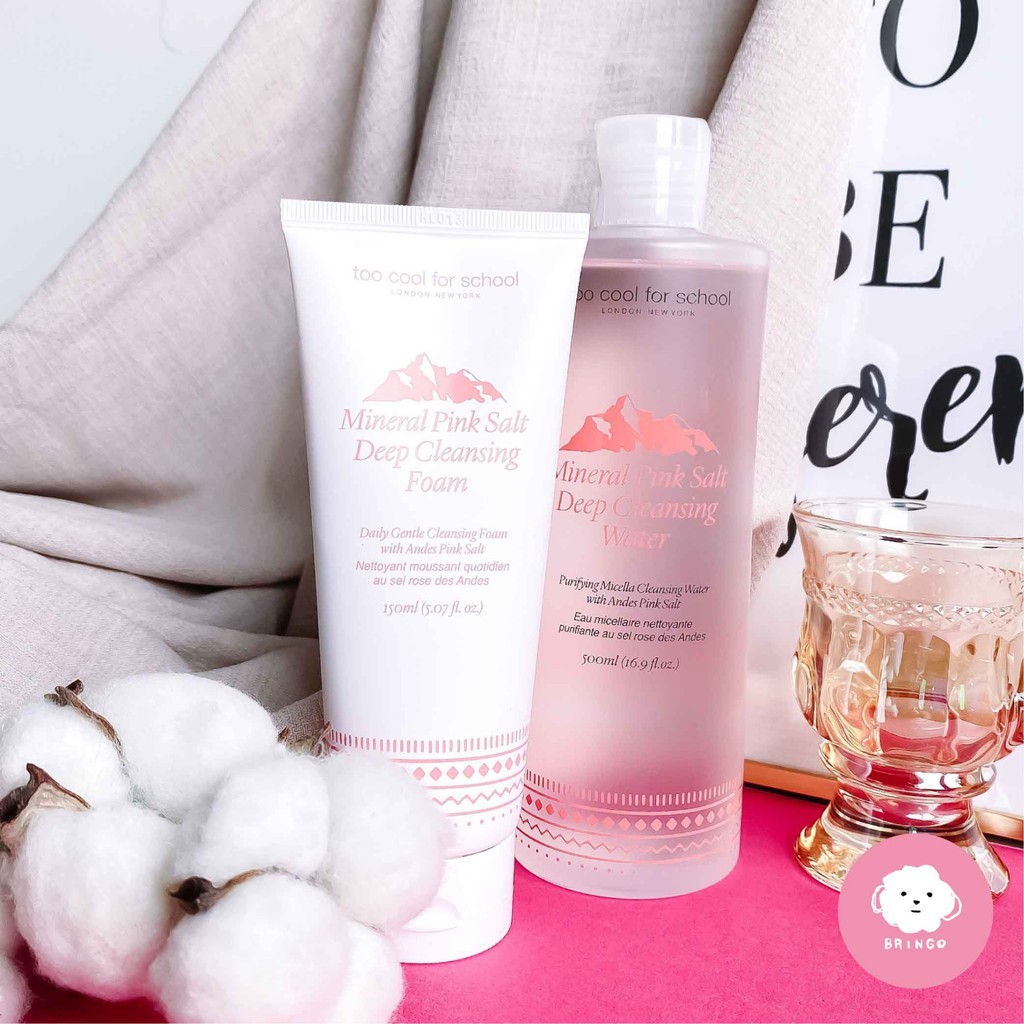 mineral pink salt deep cleansing foam