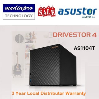 ASUSTOR AS1104T 4-Bay NAS with Superfast 2.5-Gigabit Ethernet (Without HDD) - 3 Year Local Distributor Warranty