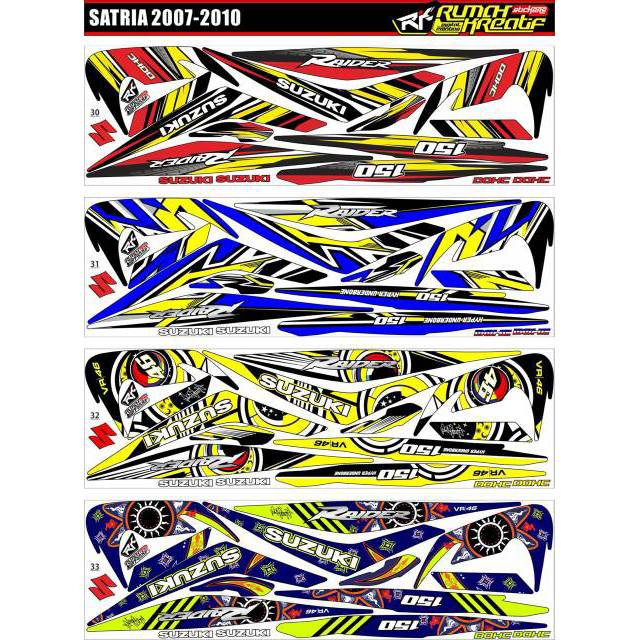 Striping satria fu 150 2007 2008 2009 2010 / striping ...