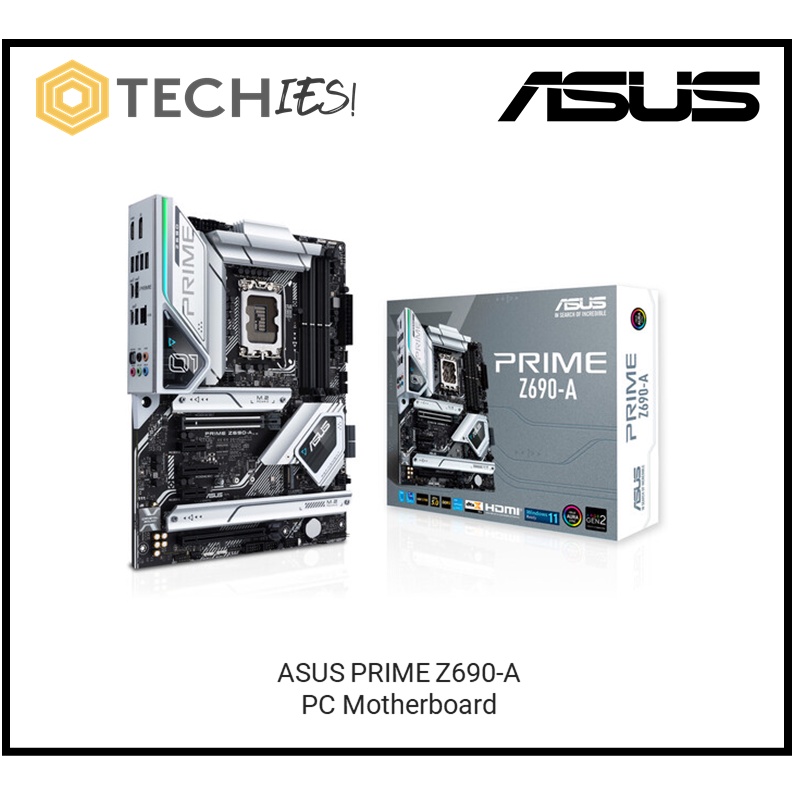 Asus PRIME Z690 A ATX Form Factor Intel Z690 Chipset 4 X Dual