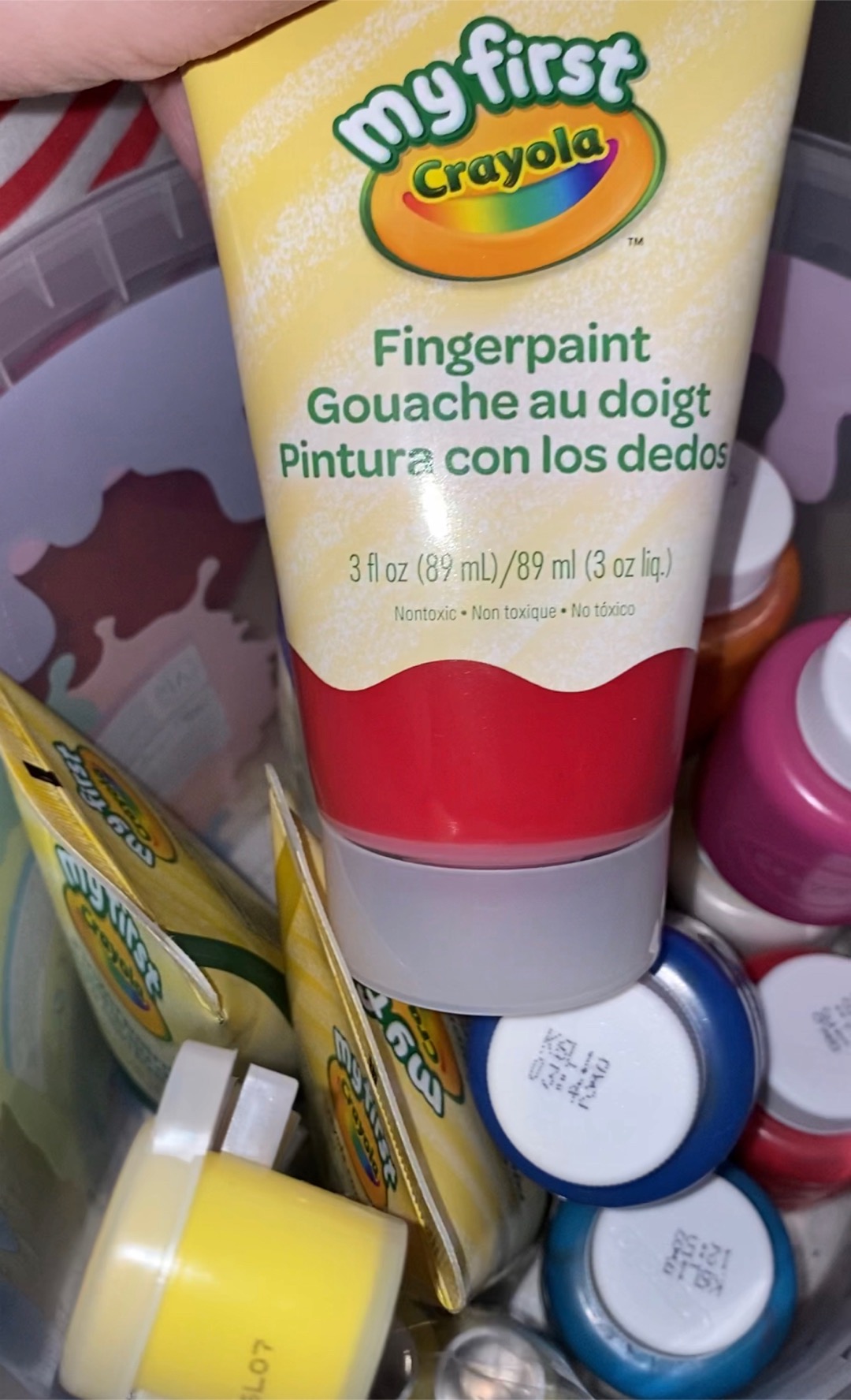 Crayola My First Washable Colorful Fingerpaint Kit For Toddlers Art And Creativity Set For Kids Age 0 To 3 Shopee Singapore