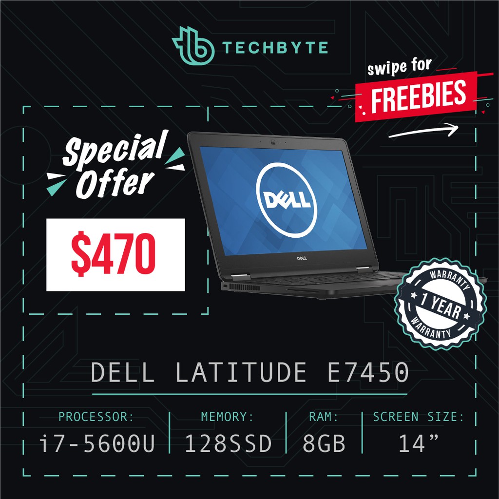 Dell Latitude E7450 14 Core I7 5600u Shopee Singapore
