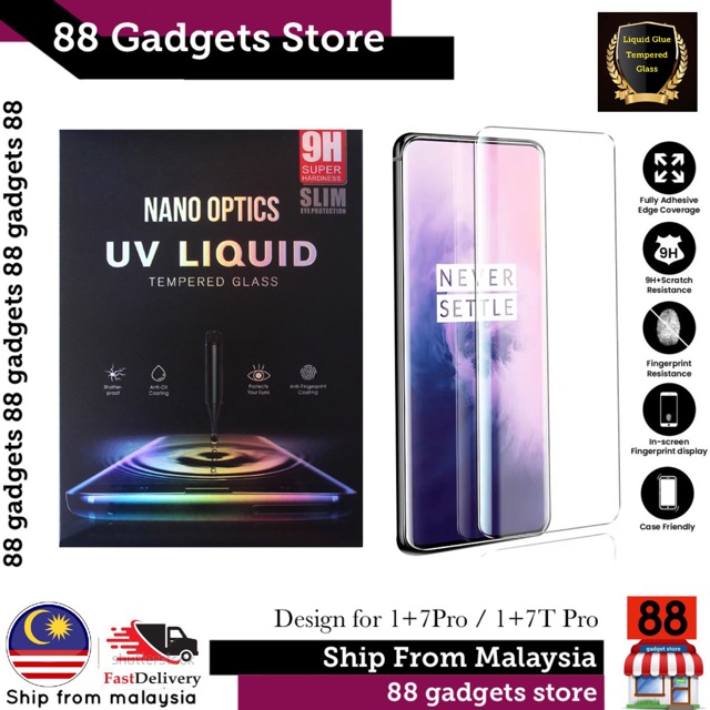 Shop Malaysia Oneplus 7 Pro Oneplus 7t Pro 3d Nano Liquid Glue Uv Tempered Glass 1 7pro 1 7tpro One Plus 7 Pro One Plus7 Pro Tpro Shopee Singapore