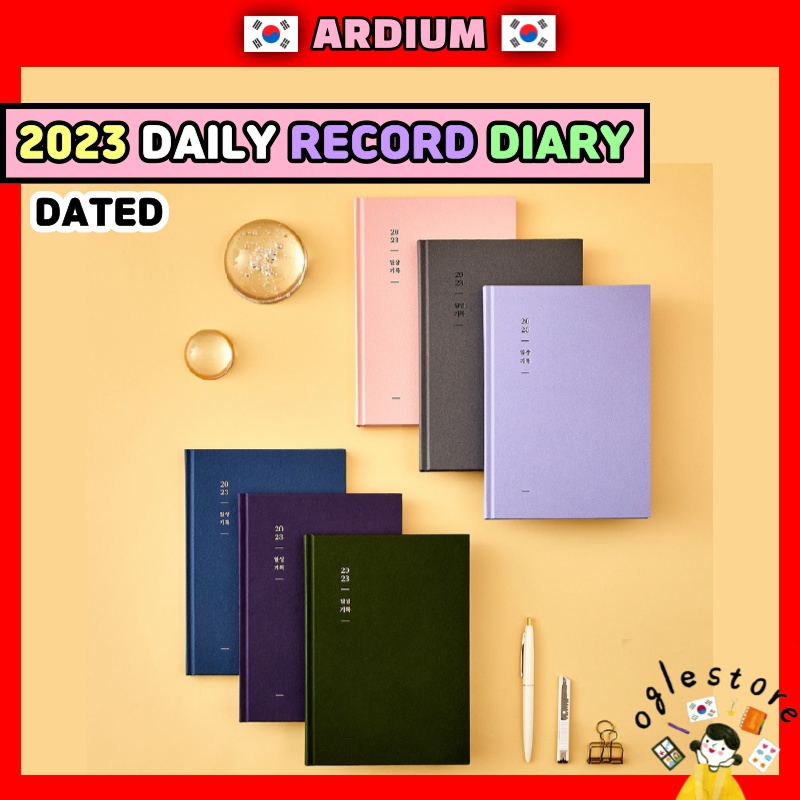 Korean Journal 2023 Diary Hardcover Weekly Planner 2023 Memory Diary