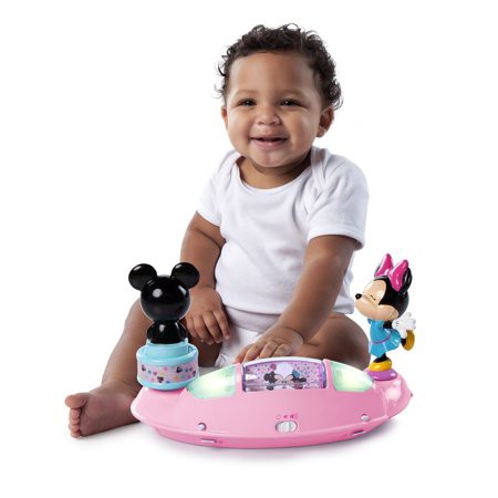 minnie mouse stars and smiles infant to toddler rocker