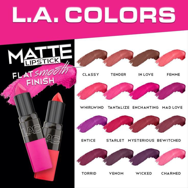 la colors matte lipstick