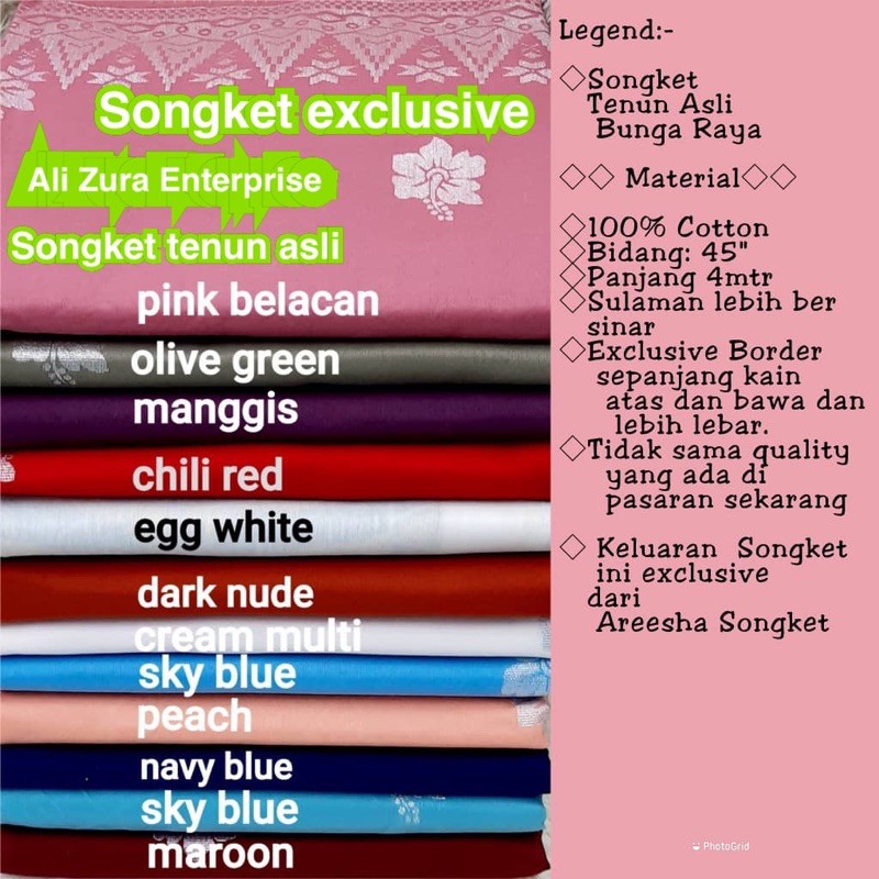 Songket Bunga Raya Experience Shopee Singapore