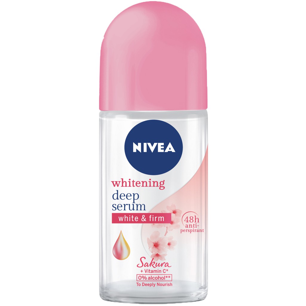 NIVEA Deodorant Female Whitening Deep Serum Sakura Deodorant Roll on