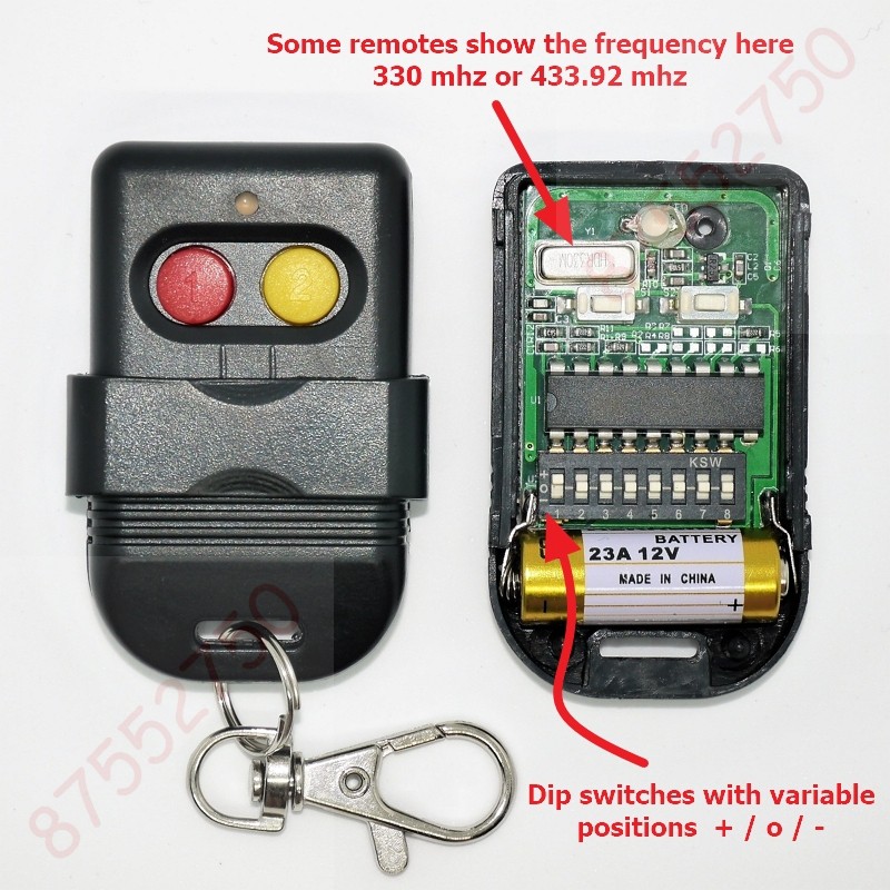 (Local Seller) Auto Gate Remote Control 330 mhz / 433 mhz Duplication Chipset SMC 5326 Shopee