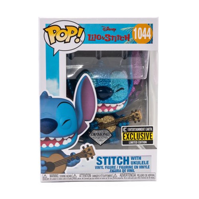 Funko POP! 1044 Lilo & Stitch Stitch with Ukulele Diamond Glitter Pop