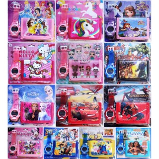 💖✨⌚ Children Watch Wallet Set ❤️ Kids School Wallet ❤️ Frozen Spiderman Avengers Paw Patrol Birthday Party Goodie Bag
