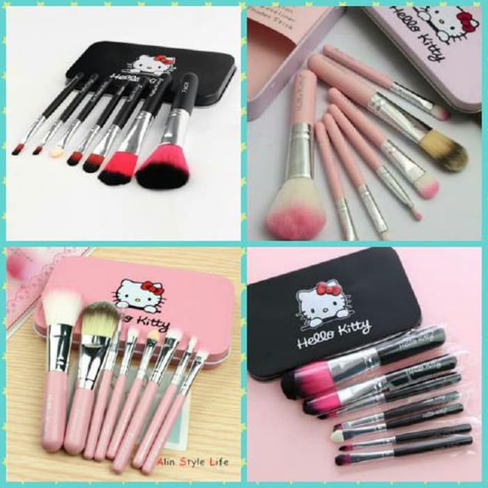 Kuas Make Up Kaleng Make Up Hello Brush Makeup Set 7 In 1 New Mua Alat Kaleng Beauty On Shopee Singapore