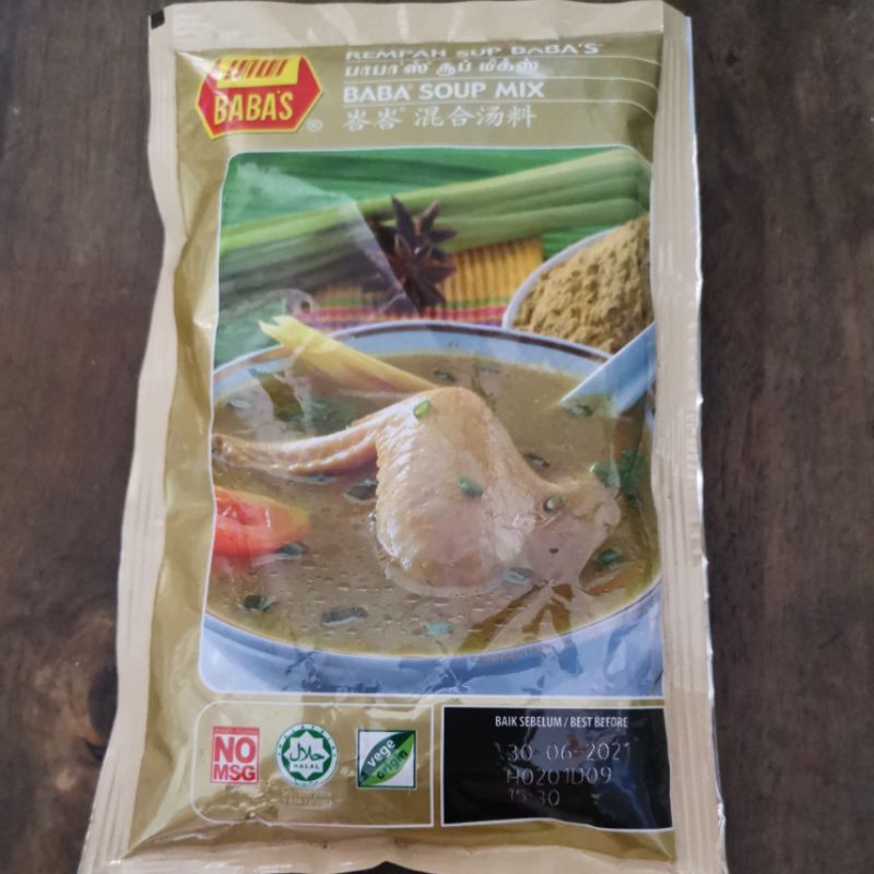 Shop Malaysia Baba S Soup Mix Camping Soup 125g Shopee Singapore