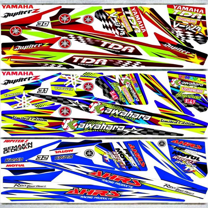 Striping Sticker Variation Jupiter Z Burhan 2004 2009 Old Jupiter 2000 2003 Yamaha Spark Z Petronas Shopee Singapore