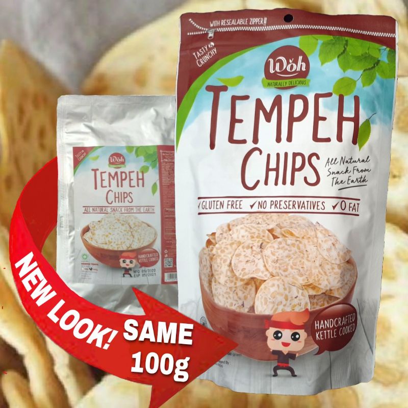 Handcrafted WOH Tempeh Chips (100g) Shopee Singapore
