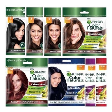 Garnier Hair Color Naturals Ultra Color 20gr+20mL SACHET | Hair Dye |  Shopee Singapore