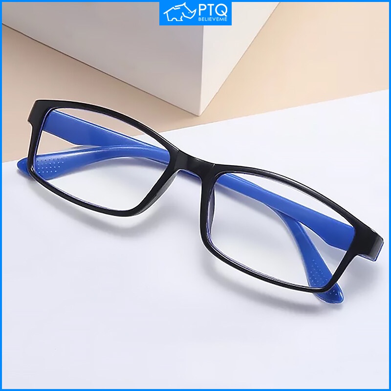 PTQ Reading Glasses HD Reading Eyewear Anti-Blue Light Activated Carbon ...