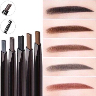 [Ready Stock]LoveCC 2 in 1 Eyebrow Pencil Automatic Rotation Waterproof Long-lasting Makeup