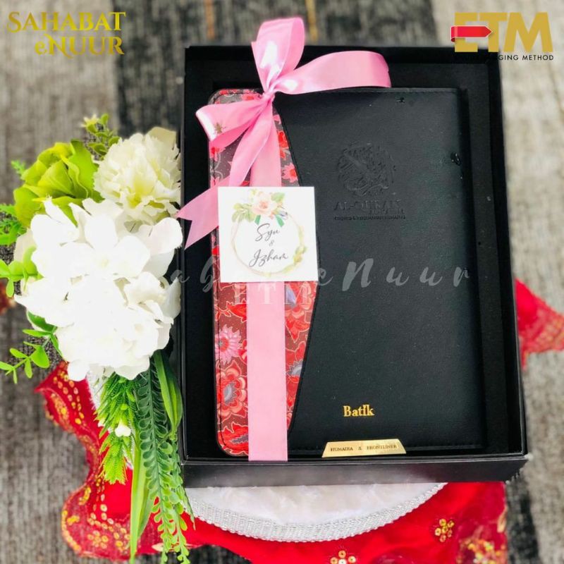 Al Quran Batik Tagging Al Quran In The Marriage Gift Mak Father Quran Translation Rumi Tajwi Quran Tag Quran Digital Shopee Singapore