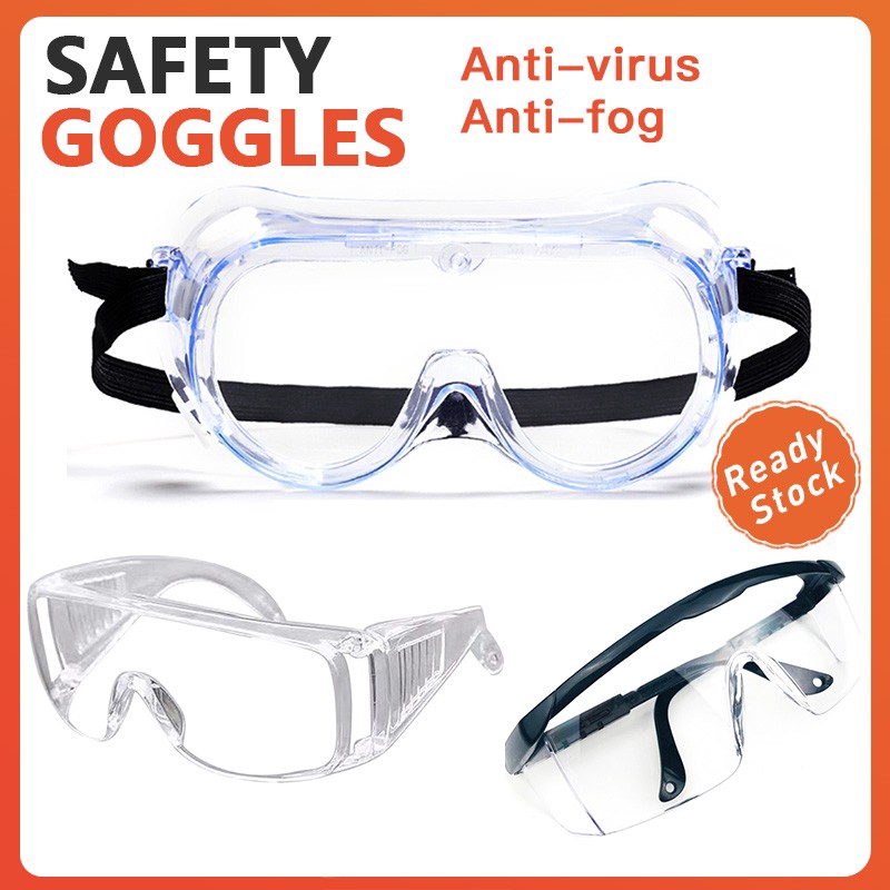 [Ready Stock] Safety Goggles Googles glasses Anti Fog Anti Splash