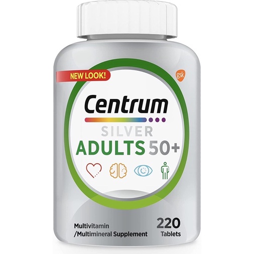 Centrum Silver Multivitamin for Adults 50 Plus, Multivitamin, support heart, brain, eye + whole