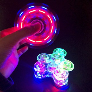 LED Light Fidget Spinner Hand Top Spinners Glowing Figet Spiner Stress Relief Adult Kids Toys