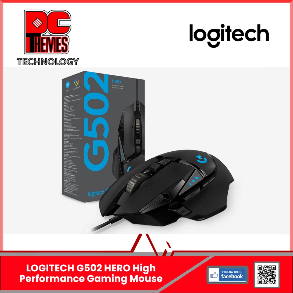 LOGITECH G502 HERO High Performance Gaming Mouse Shopee Singapore