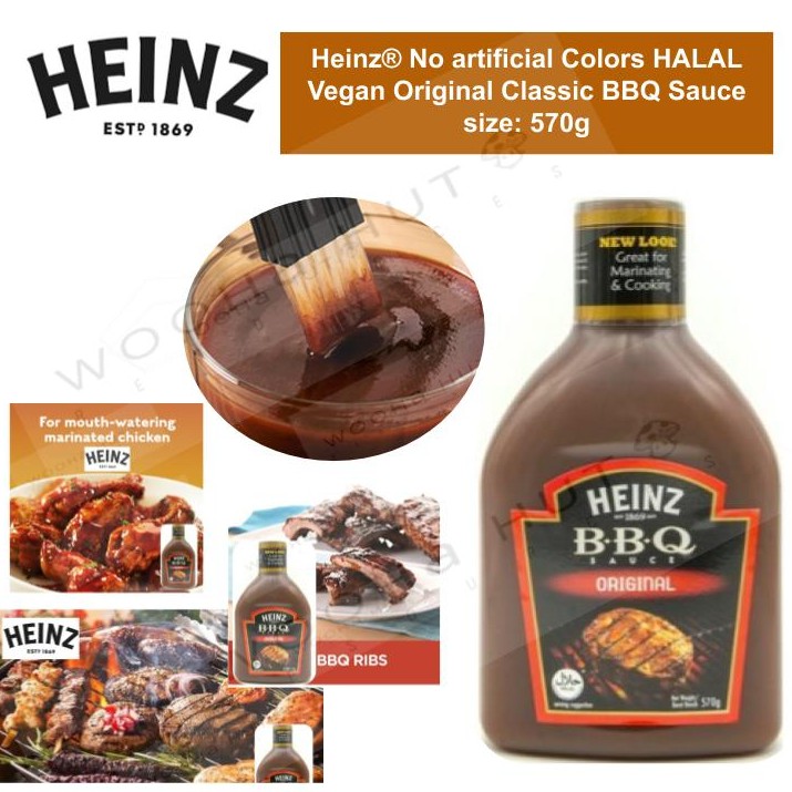 Heinz No Artificial Colors Halal Vegan Original Classic Bbq Sauce 570g Shopee Singapore