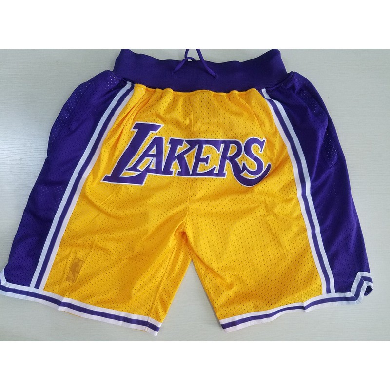 lakers basketball shorts just don