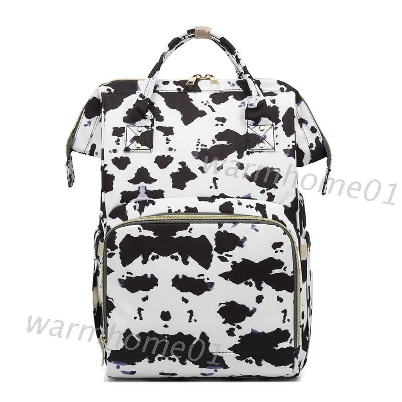 cow print backpack diaper bag