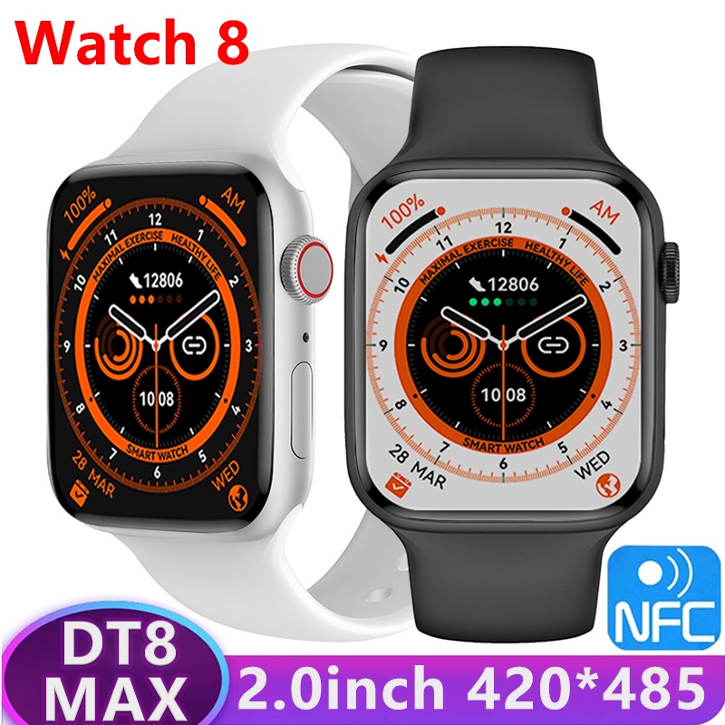 IWO DT8 MAX Smart Watch DT NO 1 Watch 8 2 Inch 420 485 NFC GPS Tracking