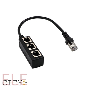 [hot sale]Splitter Ethernet RJ45 Cable Adapter 1 Male To 2/3 Female Port LAN Network