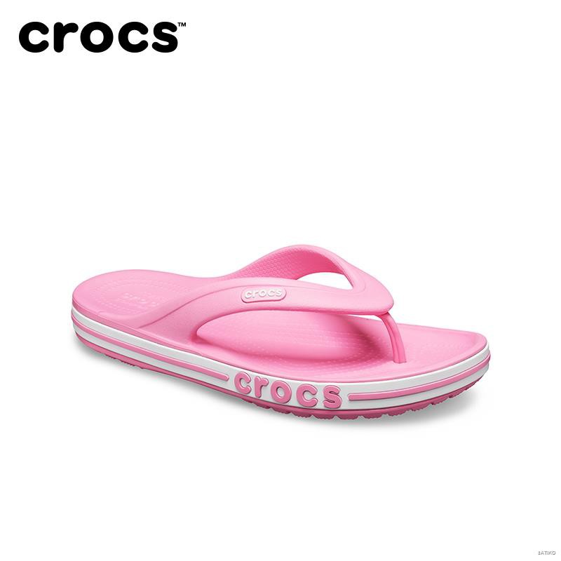 red croc flip flops