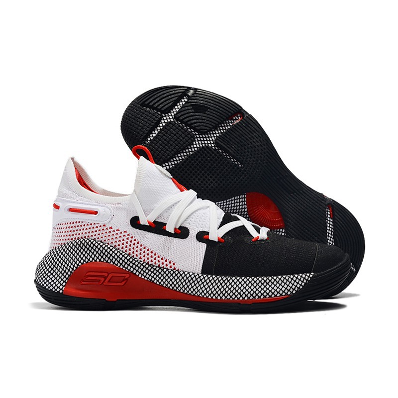 curry 6 black white red online -