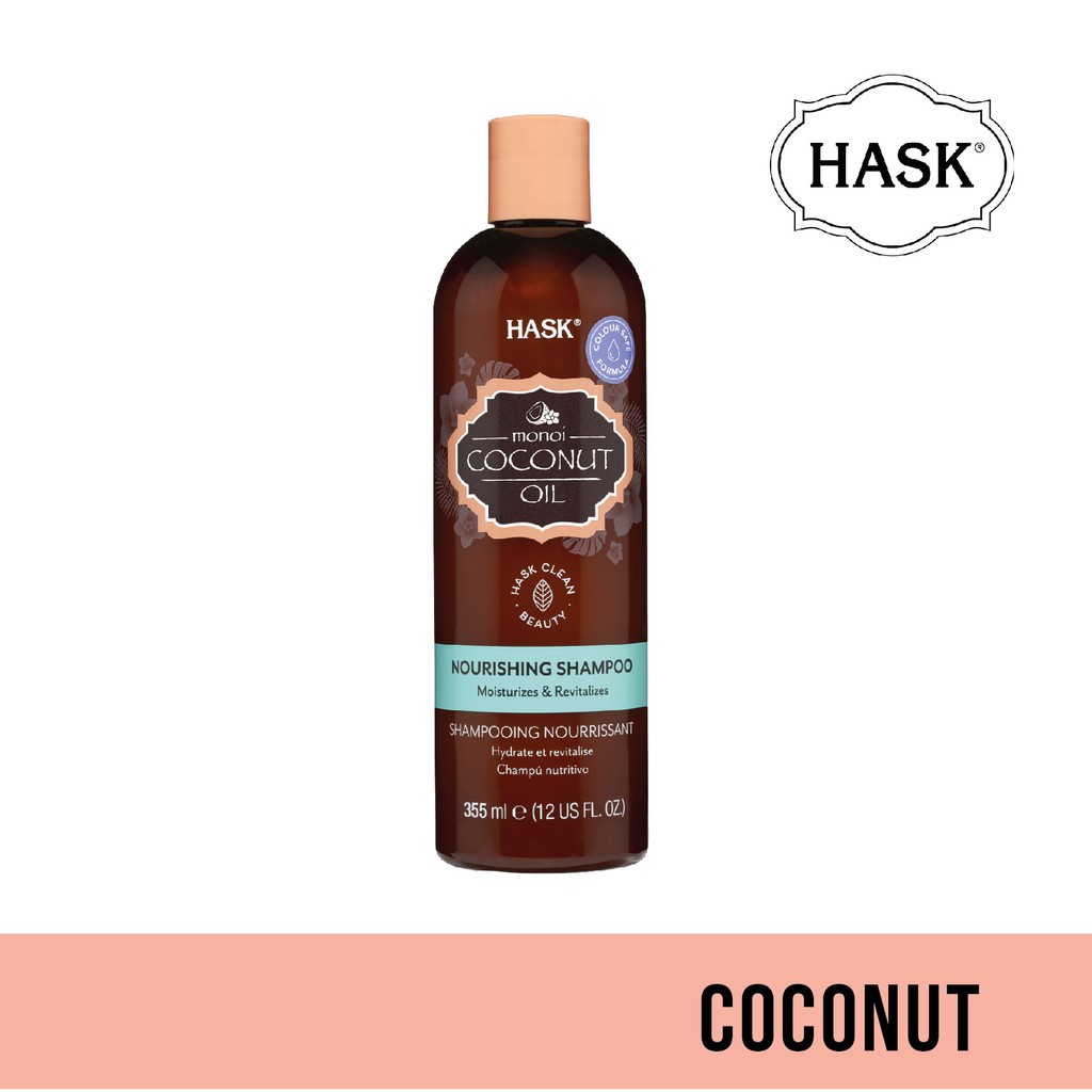 Hask Monoi Coconut Oil Nourishing Shampoo 355ml (12 Oz) Shopee Singapore