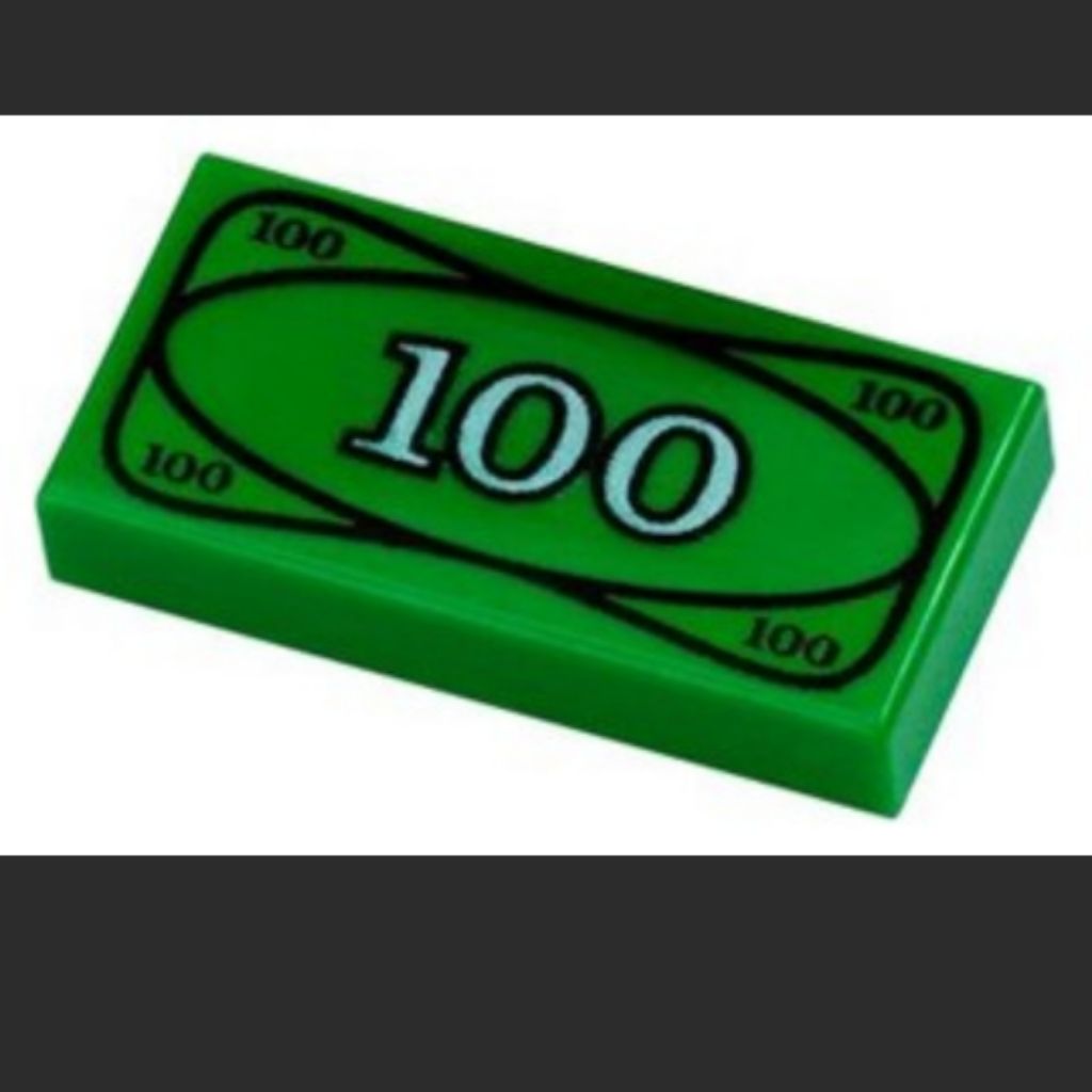 KSG] Lego 100 Dollar Note or Bill x 5 