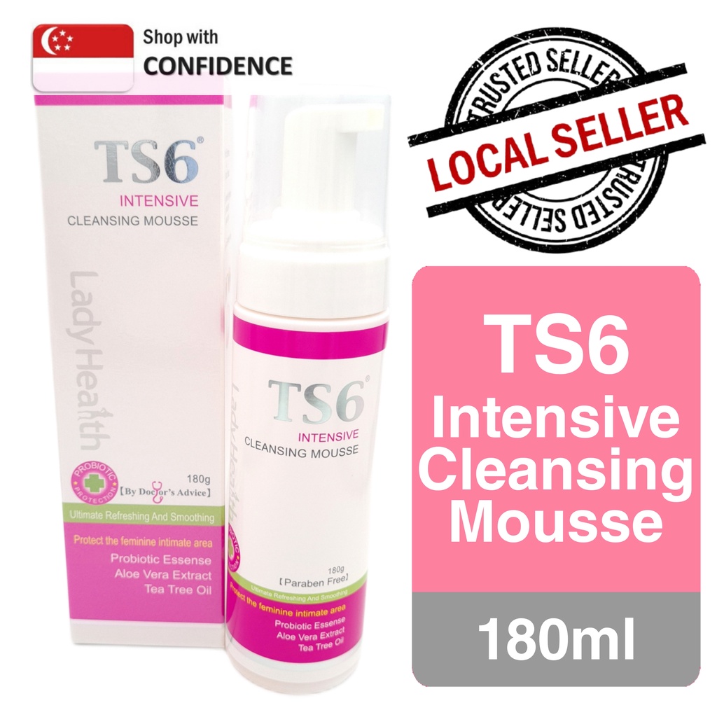 TS6 Intensive Cleansing Mousse 180ml | Intimate Feminine Wash With ...