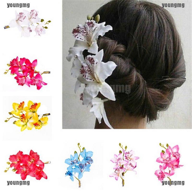 Youngmg Chic Bridal Flower Hairpin Brooch Wedding Bridesmaid Party Accessories Hair Clip Sg