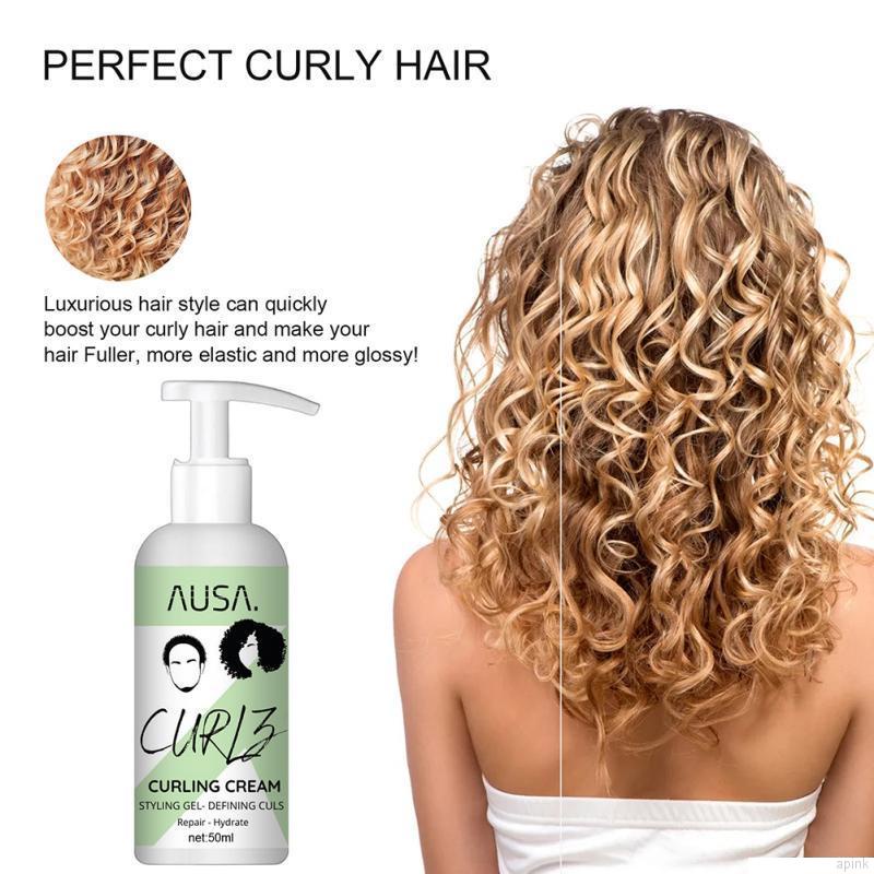 Hair Curling Cream Enhances Waves Curls Moisturizing Defining Curly  Enhancer Damaged Curly Hair Elastin Cream for Thick Curly Hair 50ml |  Shopee Singapore