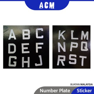 ACM Number Plate Sticker JPJ Approve Size Motor Moto ...