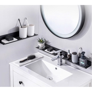 [SG Seller] Wall-mounted shelf for toilet. Faucet holder. Bathroom Mirror rack #0